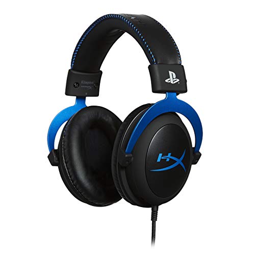 HyperX HX-HSCLS-BL Cloud para PS4 - Cascos de Gaming con Control de Audio Integrado