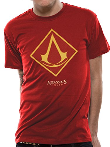 I-D-C CID Assassins Creed Movie-Red Icon Camiseta, Hombre, Multicolor, FR : S (Taille Fabricant : S)