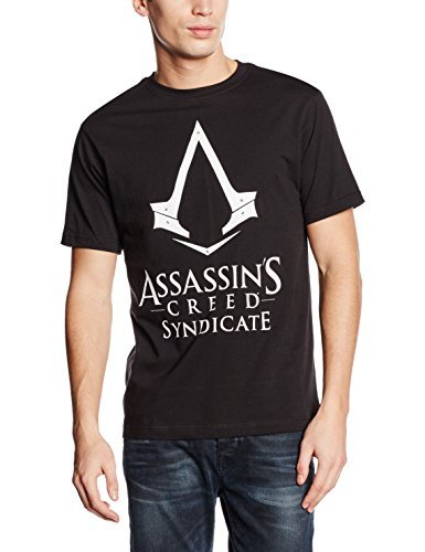 I-D-C CID Assassin'S Creed Syndicate-Logo Camiseta, Negro, X-Large para Hombre