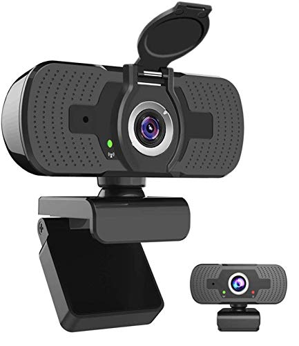 iAmotus Webcam 1080P Full HD con Micrófono Incorporado y Cubierta de Privacidad Cámara Web Mini USB Plug Play Webcam para Video Chat y Grabación, Compatible con PC Windows, Computadora Mac