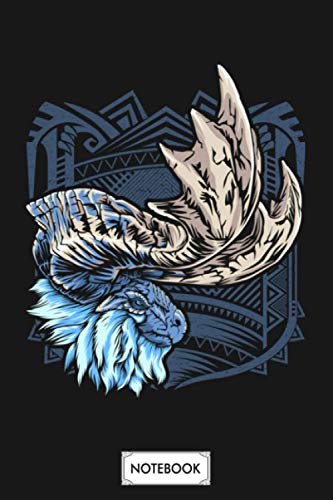 Ice Borne Monster Notebook: 6x9 120 Pages, Diary, Journal, Matte Finish Cover, Lined College Ruled Paper, Planner