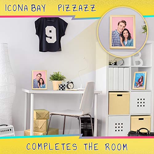 Icona Bay 13x18 Picture Frames, Colored Solid Wood Frame for Photo, Pizzazz Collection (Pink, 1 Pack)