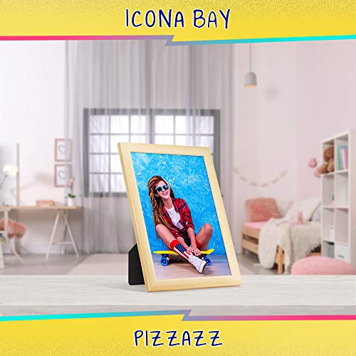 Icona Bay 13x18 Picture Frames, Colored Solid Wood Frame for Photo, Pizzazz Collection (Pink, 1 Pack)