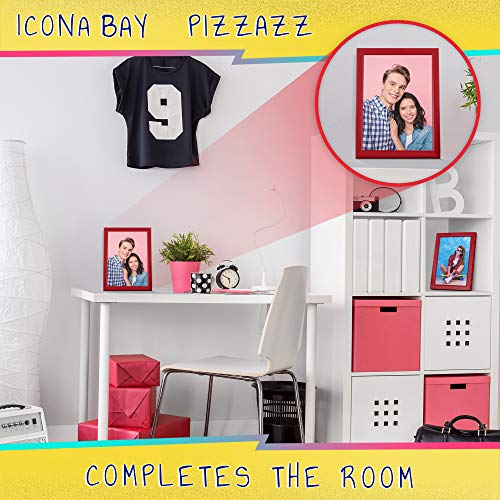 Icona Bay 13x18 Picture Frames, Colored Solid Wood Frame for Photo, Pizzazz Collection (Red, 1 Pack)
