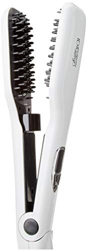 ID Italian Design | Cepillo Alisador Steam Brush Pro 2.0 de Color Blanco - 80W