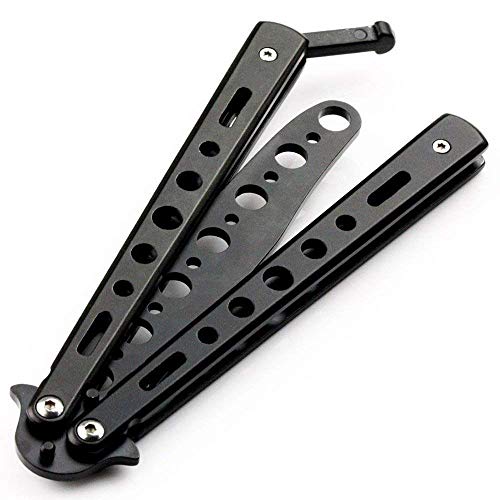 Ideal Swan 2PC Navaja Mariposa Sin Filo Cuchillo Mariposa Sin Filo Butterfly Knife Entrenamiento Balisong Trainer Navajas Mariposa Practica