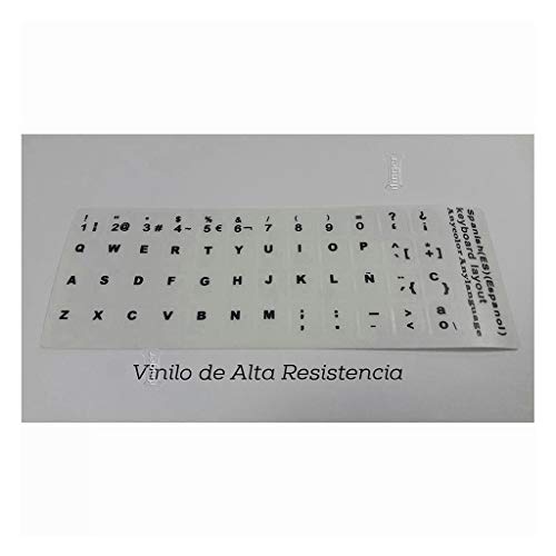 IFINGER Pegatina Real (No Digital) para Teclado de Ordenador portátil Blanco Sony Vaio en español Blanca