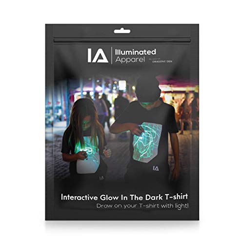 Illuminated Apparel Camiseta con diseño Interactivo con luz Que Brilla en la Oscuridad (León, 7-8 Años)…