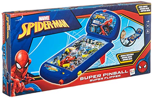 IMC Toys Mesa de Pinball con luces y sonidos, Spiderman, 1m+ (43-550117) azul