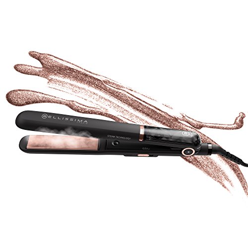 Imetec Bellissima My Pro Steam B28 100, Plancha de pelo con vapor profesional, efecto liso anti-encrespado, revestimiento en cerámica, temperatura regulable, calentamiento rápido