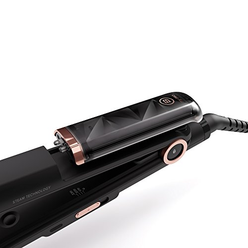 Imetec Bellissima My Pro Steam B28 100, Plancha de pelo con vapor profesional, efecto liso anti-encrespado, revestimiento en cerámica, temperatura regulable, calentamiento rápido