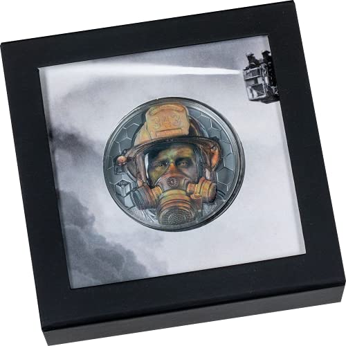 IMPACTO COLECCIONABLES Real Heroes - Firefighter. Cook Islands 20 dólares. 3oz Plata