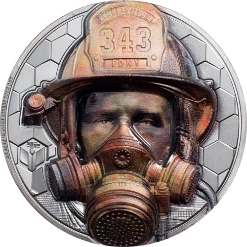 IMPACTO COLECCIONABLES Real Heroes - Firefighter. Cook Islands 20 dólares. 3oz Plata