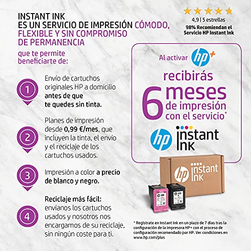 Impresora Multifunción HP DeskJet 4120e - 6 meses de impresión Instant Ink con HP+