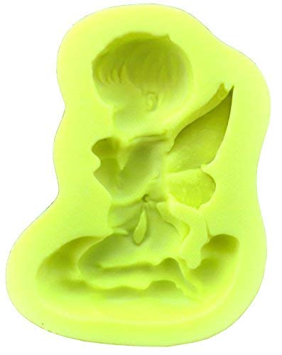 Inception Pro Infinite Molde Artesanal de Silicona de un ángel arrodillado Rezando en una Nube, también Apto para jabón