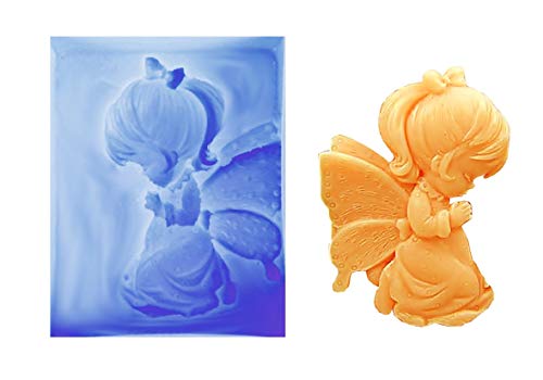 Inception Pro Infinite Molde de Silicona para Uso Artesanal Angel Girl Rezando - también Adecuado para jabón