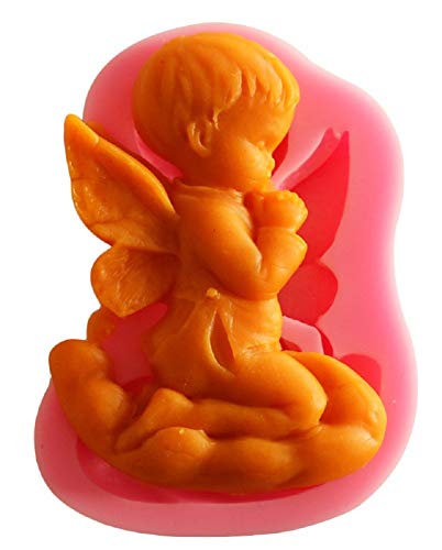 Inception Pro Infinite Sa052 - Molde de Silicona para Uso alimenticio de un ángel Rezando - Pasta de azúcar - fondants - tortas - panqueques - Muffins - Decoraciones