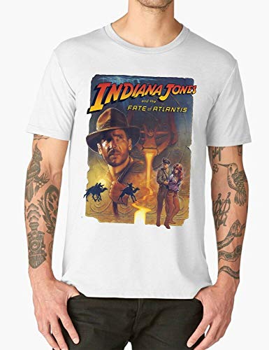 Indiana Jones Fate of Atlantis T Shirt Pc Game Retro Gamer