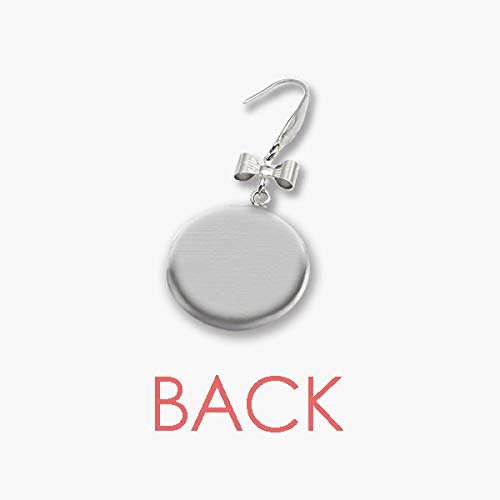 Indonesia Símbolo de la moneda de Rupia arete pendientes de gota con gancho perforado