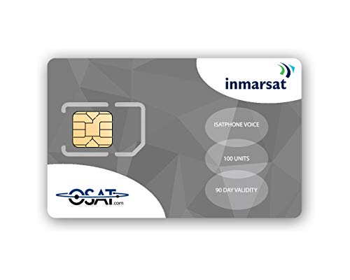 Inmarsat - IsatPhone Sim Card con 100 Unidades (67 Minutos)