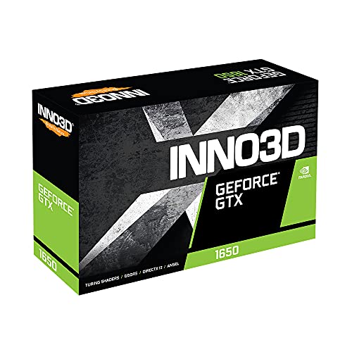 Inno3D GeForce GTX 1650 X2 OC - Tarjeta gráfica (4 GB, GDDR5, 2 DisplayPort/HDMI)