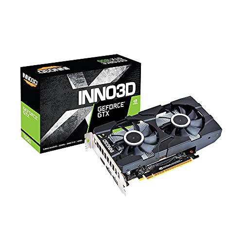 Inno3D GeForce GTX 1650 X2 OC - Tarjeta gráfica (4 GB, GDDR5, 2 DisplayPort/HDMI)