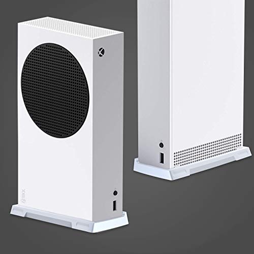 innoAura Soporte Vertical para Xbox Series S, Soporte Xbox Series S con Soportes Antideslizantes y Rejillas de ventilación integradas (Blanco)