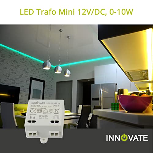 Innovate Transformador LED mini 12 V/DC, 0-10 W – Mini transformador fuente de alimentación driver (1)