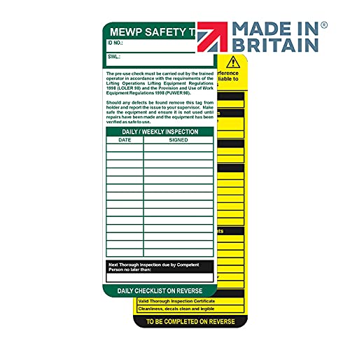 Inserción de etiqueta 'MEWP (Plataformas de trabajo de elevación móviles)' (Individual)