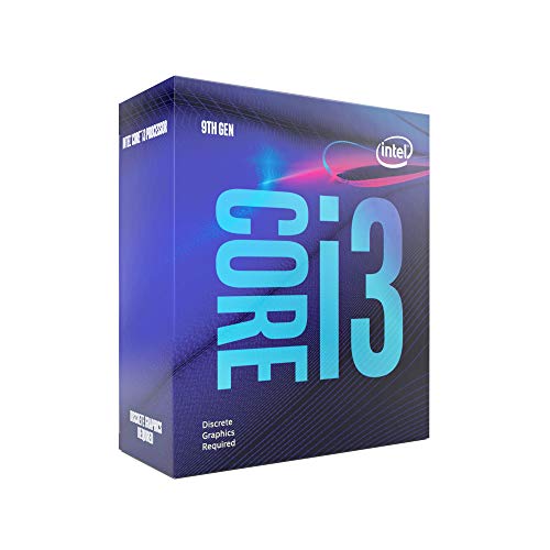 Intel Core i3-9100F - Procesador de sobremesa (4 núcleos, hasta 4,2 GHz, sin gráficos de procesador, LGA1151 300 Series 65W)