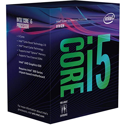 Intel Core i5-8400 - Procesador 8ª generación de procesadores Intel Core i5, Caché de 9M, hasta 4.00 GHz, 2,8 GHz, Socket FCLGA1151, PC, 14 nm