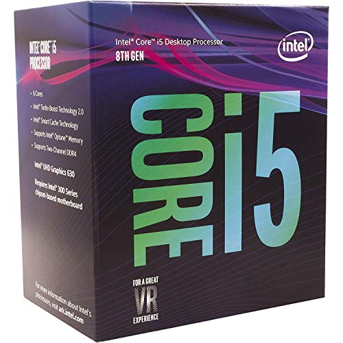 Intel Core I5-8600 - Procesador (3,1 GHz, 6 núcleos, I5-8600, zócalo LGA1151, 6 hilos, caché de 9 MB)