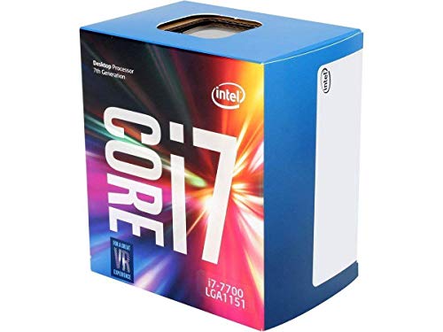 Intel Core i7-7700 - Procesador con tecnología Kaby Lake (Socket LGA1151, Frecuencia 3.6 GHz, Turbo 4.2 GHz, 4 Núcleos, 8 Subprocesos, Intel HD Graphics 630), Plata