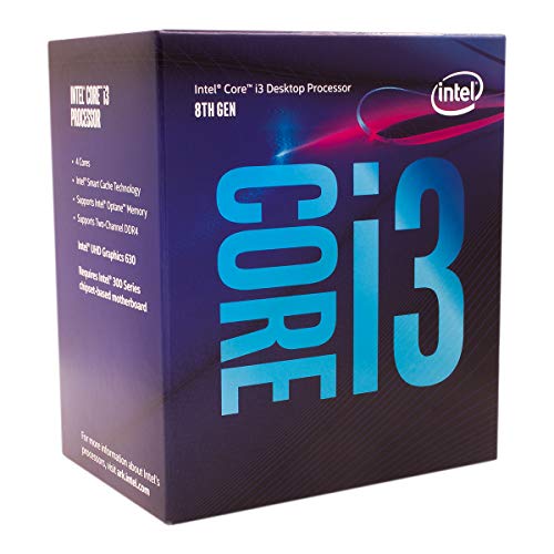Intel Pentium Core i3-8100 3.6GHz 6MB Smart Cache Caja - Procesador (3,6 GHz, PC, 14 NM, i3-8100, 8 GT/s, 64 bits), Plateado