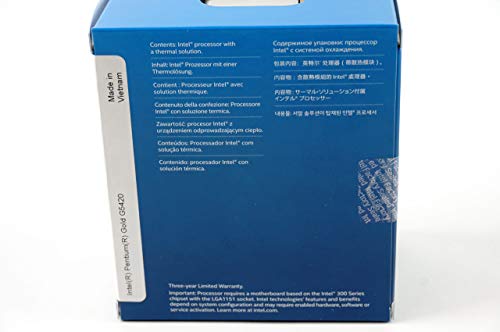 Intel Pentium Gold G5420 - Procesador de sobremesa (2 núcleos, 3,8 GHz, Serie 300, 54 W)