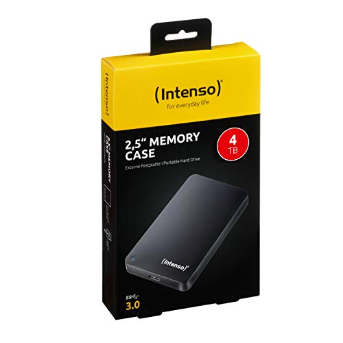 Intenso 6021512 4000GB Negro - Disco Duro Externo (4000 GB, 2.5", USB Tipo C, 3.0 (3.1 Gen 1), 5400 RPM, Negro)