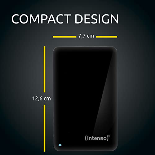 Intenso 6021512 4000GB Negro - Disco Duro Externo (4000 GB, 2.5", USB Tipo C, 3.0 (3.1 Gen 1), 5400 RPM, Negro)