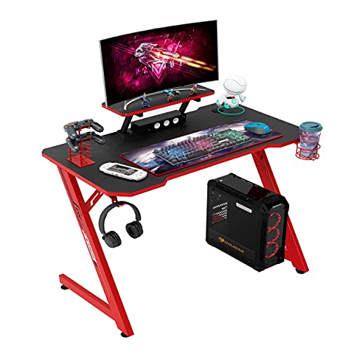 IntimaTe WM Heart Mesa Gaming 110 cm, Escritorio Ergonómico para Ordenador, Escritorio de Fibra de Carbono, Escritorio de Oficina en Casa