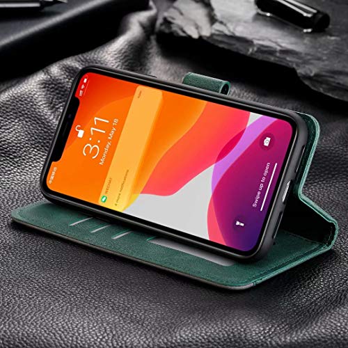 iPhone 12 / iPhone 12 Pro Funda,iPhone 12 / iPhone 12 Pro Piel Billetera Magnética Bumper Protector TPU Suave Silicona Flip Cover con Ranura para Tarjetas Carcasa iPhone 12 / iPhone 12 Pro