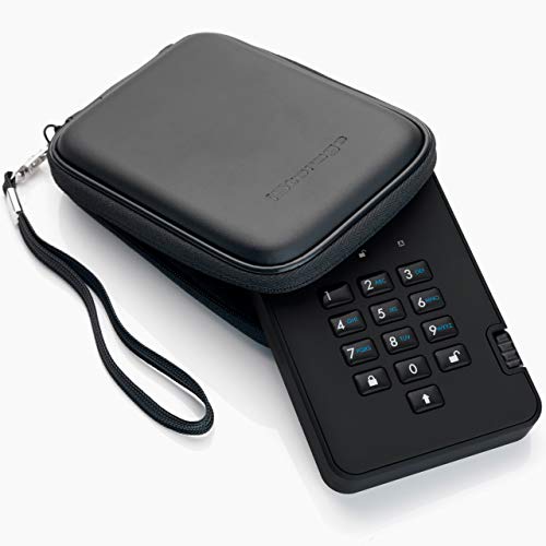 iStorage diskAshur2 SSD 256GB | Unidad de Estado Sólido Portátil | Resistente al Polvo/Agua | Cifrado Hardware IS-DA2-256-SSD-256-B