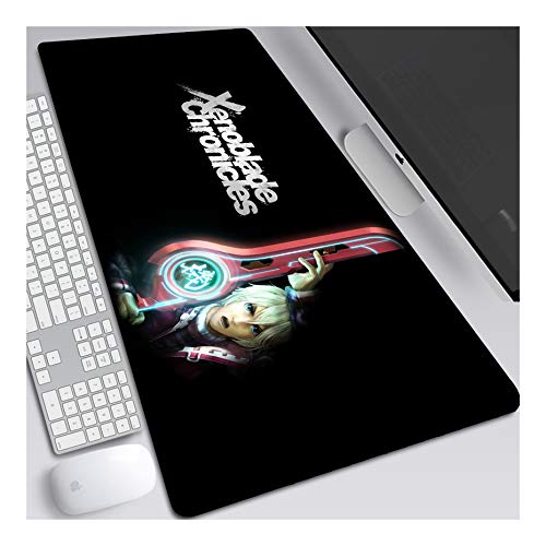 ITBT Alfombrilla de ratón Xenoblade Chronicles Speed ​​Gaming, Alfombrilla de ratón XXL Anime, 800x300 mm, Alfombrilla de ratón Extra Grande con Base de Goma Antideslizante, para PC, H