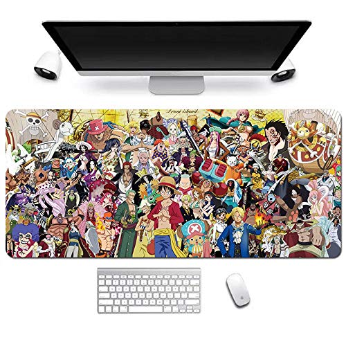 ITBT Mouse Pad One Piece XXL Anime Alfombrilla para ratón 900 x 400 mm - Speed Gaming Mousepad - Mouse Pad para Ordenador - 3mm Goma Antideslizante, para Gamers Ordenador, PC y Laptop, E