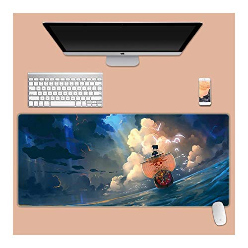 ITBT One Piece XXL Anime Alfombrilla para ratón 900 x 400 mm - Speed Gaming Mousepad - Mouse Pad para Ordenador - 3mm Goma Antideslizante, para Gamers Ordenador, PC y Laptop, H