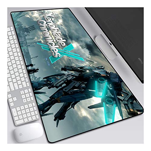 ITBT Xenoblade Chronicles XL Anime Alfombrilla para ratón 700 x 300 mm - Speed Gaming Mousepad - Mouse Pad para Ordenador - 3mm Goma Antideslizante, para Gamers Ordenador, PC y Laptop,D