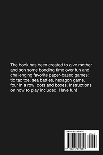 It's All Fun And Games Between Mom And Son: Fun Family Strategy Activity Paper Games Book For A Parent Mother And Male Child To Play Together Like Tic Tac Toe Dots & Boxes And More Yellow Design