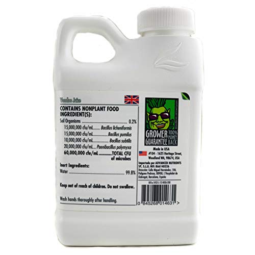 IVORYS-GARDEN Advanced Nutrients Voodoo Juice Fertilizante hidropónico de 250 ml Fertilizante hidropónico + pipeta dosificadora de 3 ml