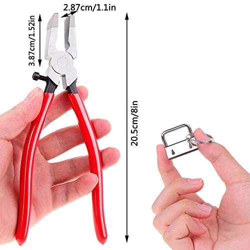 IWILCS 40 Pcs Hardware de Llavero Clips de Cola Llave Fob Hardware de Muñeca con Pinzas Para Llaveros Personalizados, Maletas y Bolsos