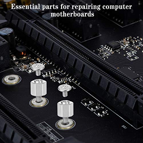 Iyowei Kit de Tornillos para Computadora PC Tornillo SSD M2, Tornillos para Ordenador SSD con Destornillador, Tornillos para Montar Placa Base SSD para Placa Base de ASUS (26 piezas)