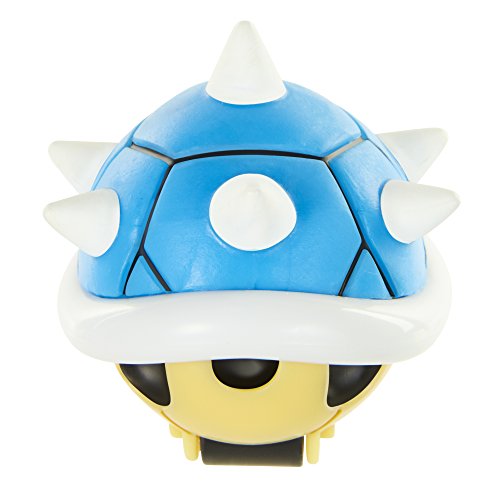 Jakks Pacific Nintento-Surtido Figuras Mini Coches Mario Kart Con Cinta Adeshiva-Spiny Shell, multicolor, 6 cm (57740)