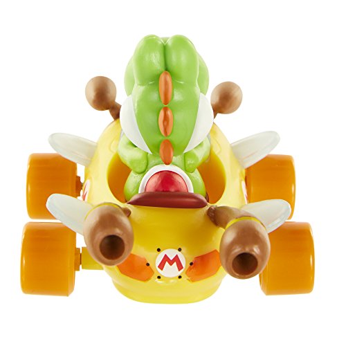 Jakks Pacific Nintento-surtido figuras mini coches mario kart con cinta adeshiva-yoshi, multicolor, 6 cm (57739)